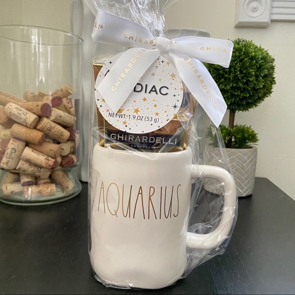 Rae Dunn Other - Rae Dunn ‘AQUARIUS’ Matte Mug & Chocolate Gift Set